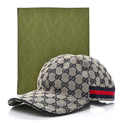 Gucci Monogram Web Baseball Hat L Beige Blue 11 of 11