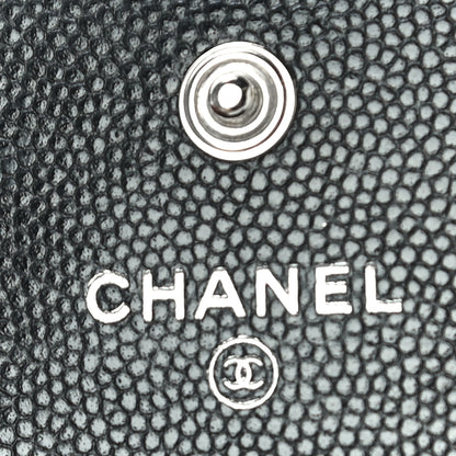 Chanel Caviar Quilted My Everything Flap Card Holder Black 7 of 10
