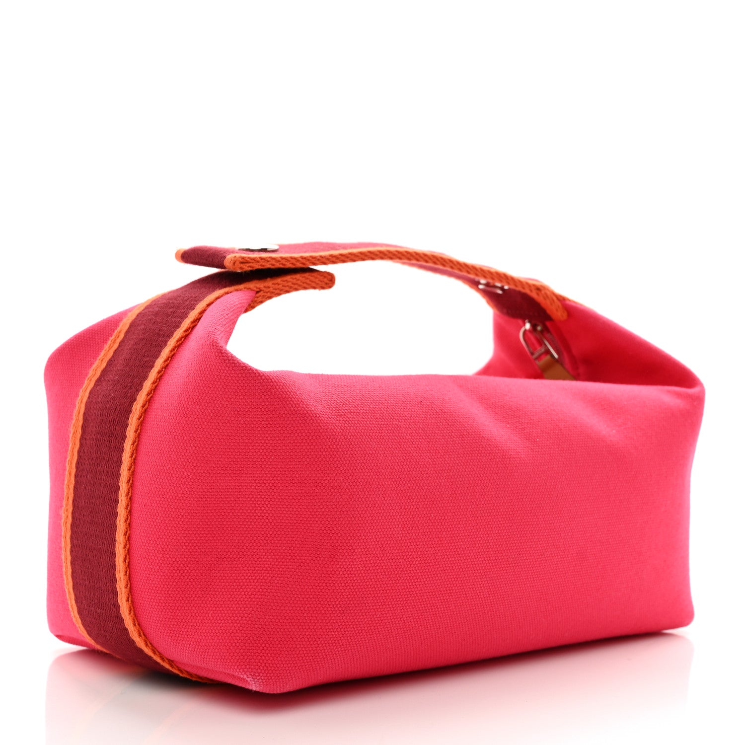 Hermes Canvas Small Bride-A-Brac Pouch Hibiscus 3 of 6