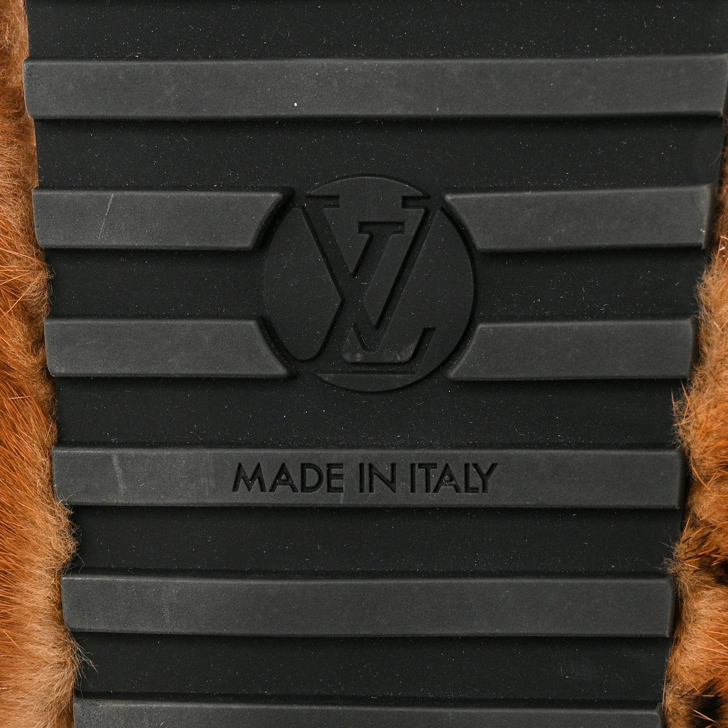 Louis Vuitton Mink Fur Bom Dia Slippers 38 Cognac 7 of 11