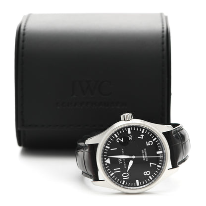 IWC Stainless Steel Alligator 39mm Pilot Mark XVI Automatic Watch Black IW325501 7 of 7