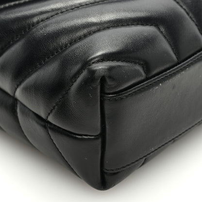 Saint Laurent SAINT LAURENT Calfskin Y Quilted Monogram Toy Loulou Crossbody Bag Black 7 of 11