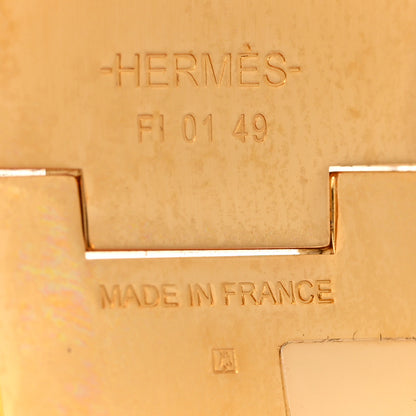 Hermes Enamel Wide Clic Clac H Bracelet GM Orange 4 of 5
