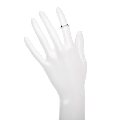 Cartier 18K White Gold 2.5mm Maillon Panthere Wedding Band Ring 46 3.75 2 of 4