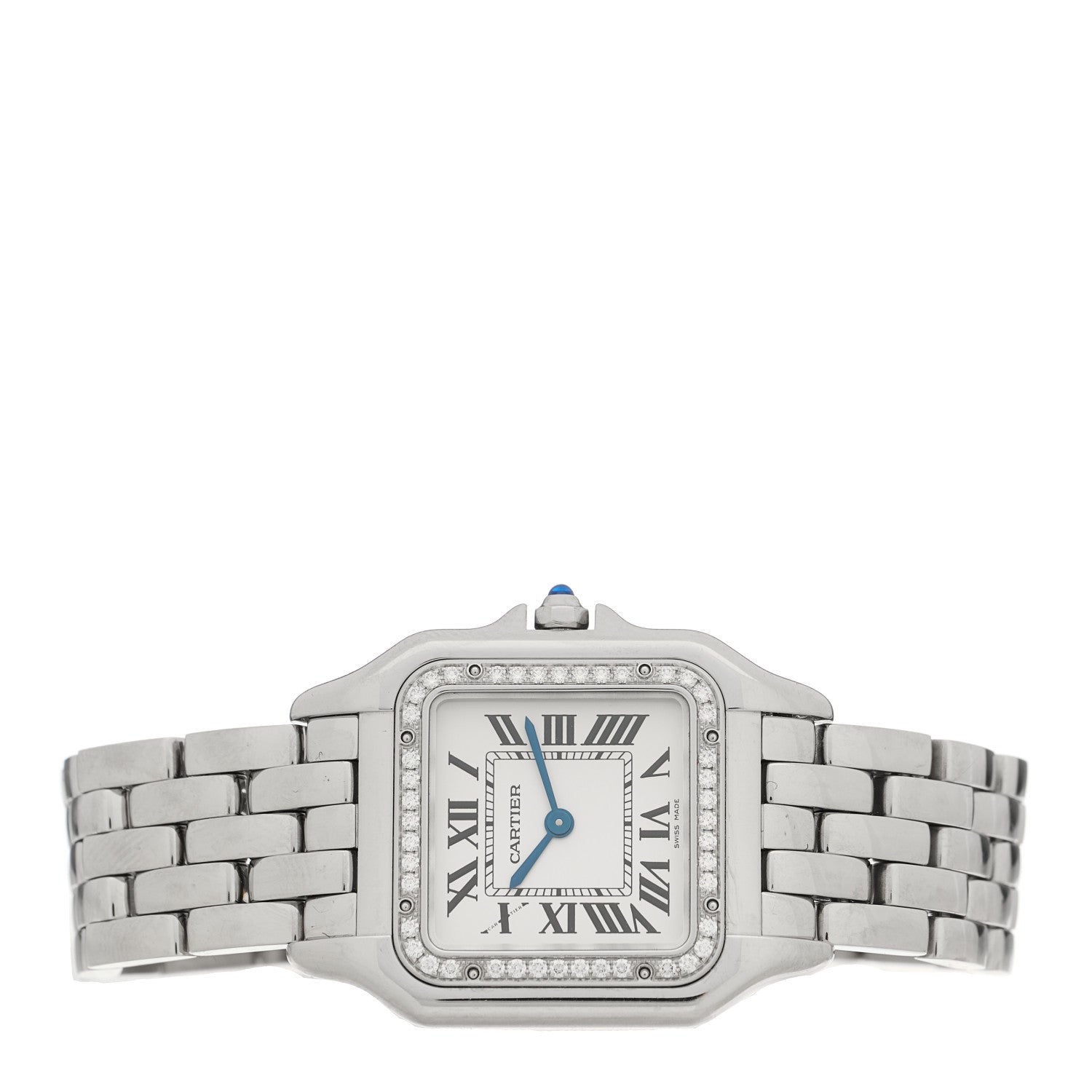 Cartier Stainless Steel Diamond 27mm Panthere Quartz Watch 2 of 5