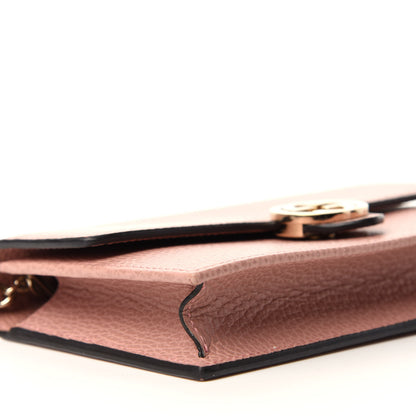 Gucci Dollar Calfskin Interlocking G Chain Wallet Soft Pink 6 of 10