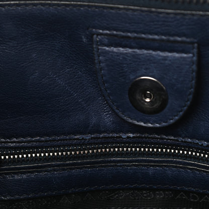 Prada Glace Calf Twin Pocket Tote Baltico 12 of 12
