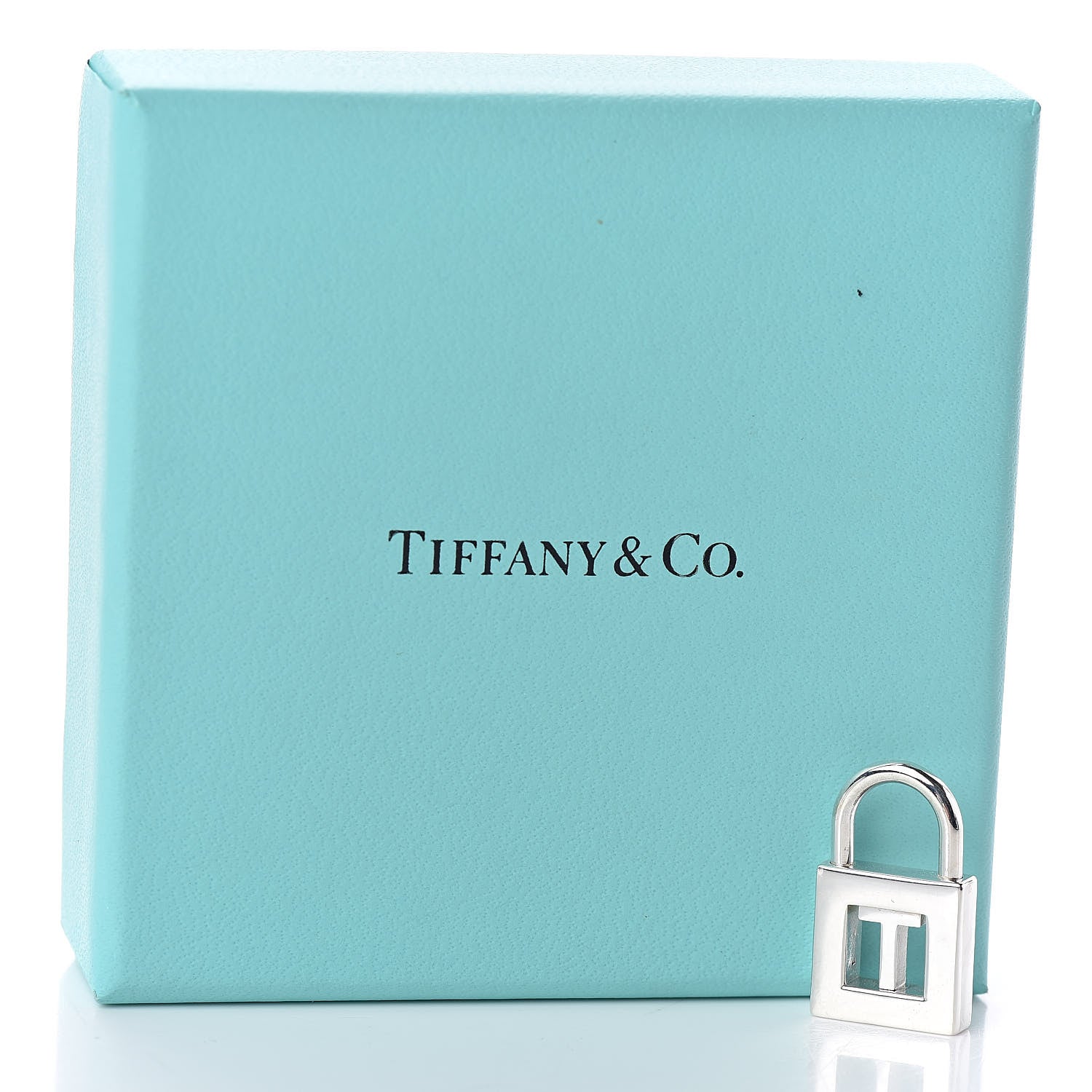 Tiffany Sterling Silver Letter "T" Lock Charm 4 of 4
