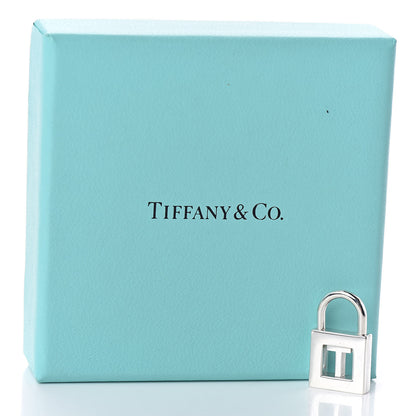 Tiffany Sterling Silver Letter "T" Lock Charm 4 of 4