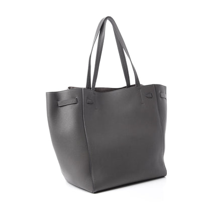 Celine Soft Grained Calfskin Belt Cabas Phantom Medium Grey 3 of 10