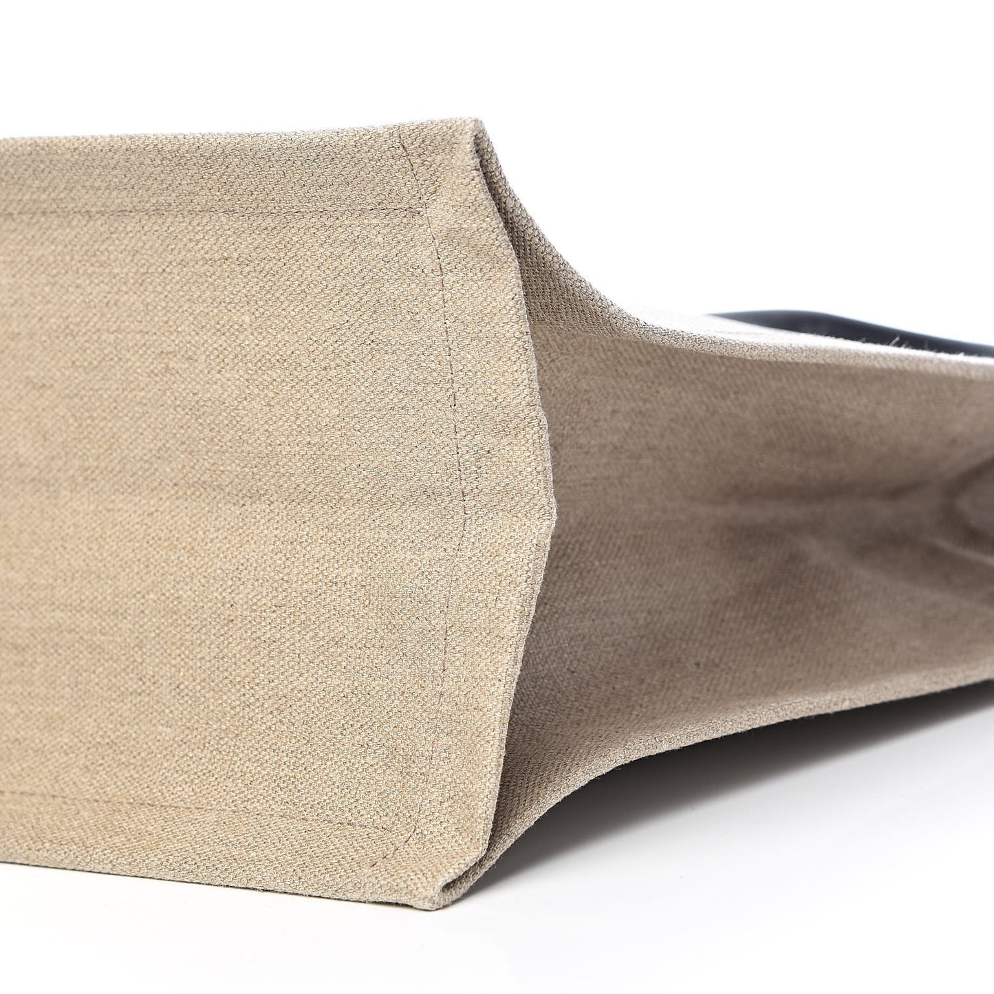 Linen Calfskin Rive Gauche Tote Optic White