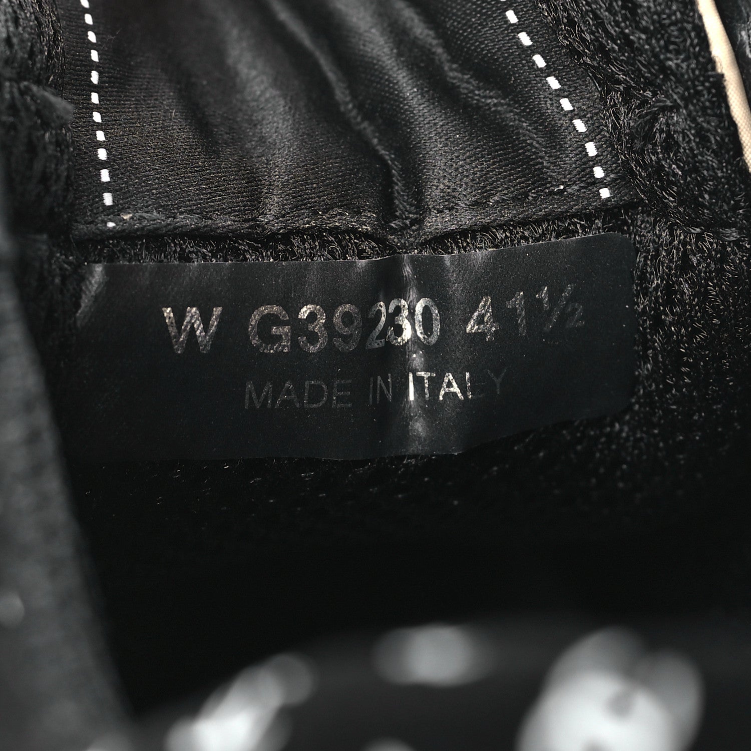 Chanel Nylon Suede Calfskin Printed CC Sneakers 41.5 Black Beige 7 of 8