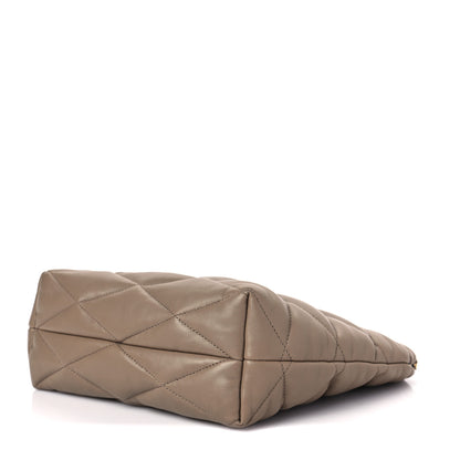 Saint Laurent Lambskin Monogram Medium Sade Puffer Taupe 8 of 9