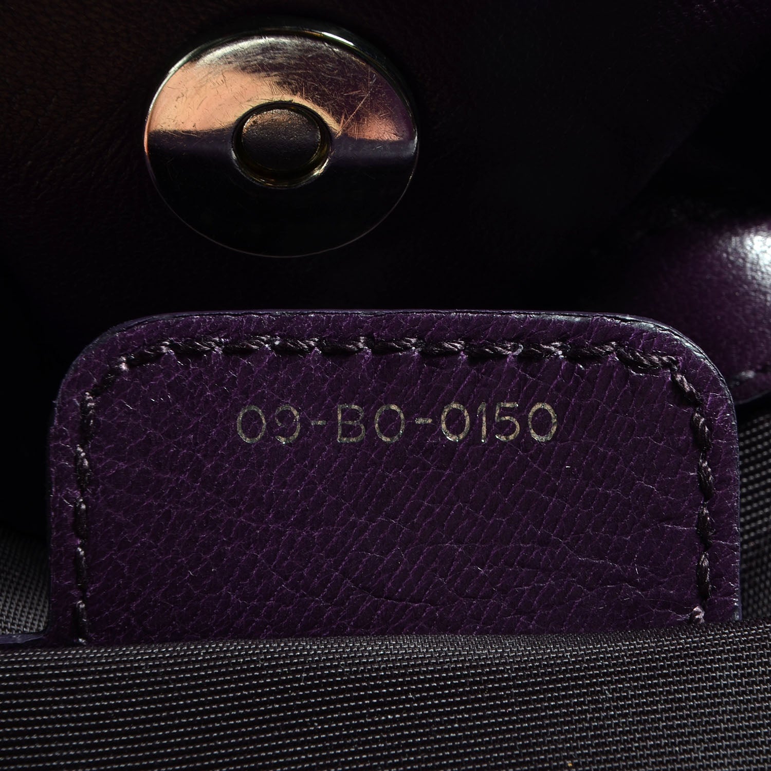 Christian Dior Lambskin Cannage Medium Le Trente Tote Purple 7 of 8