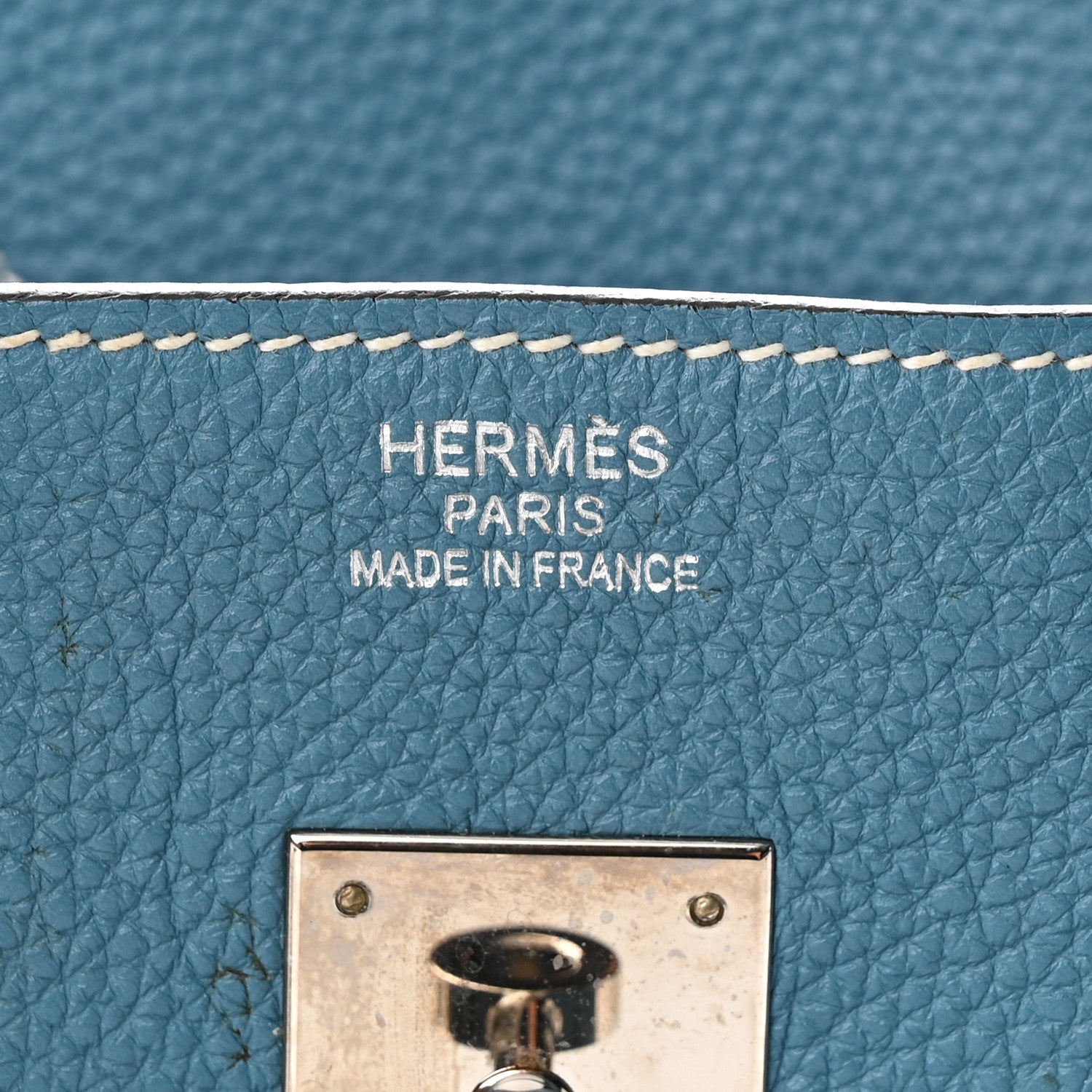 Hermes Togo BIRKIN 35 Blue Jean 6 of 10
