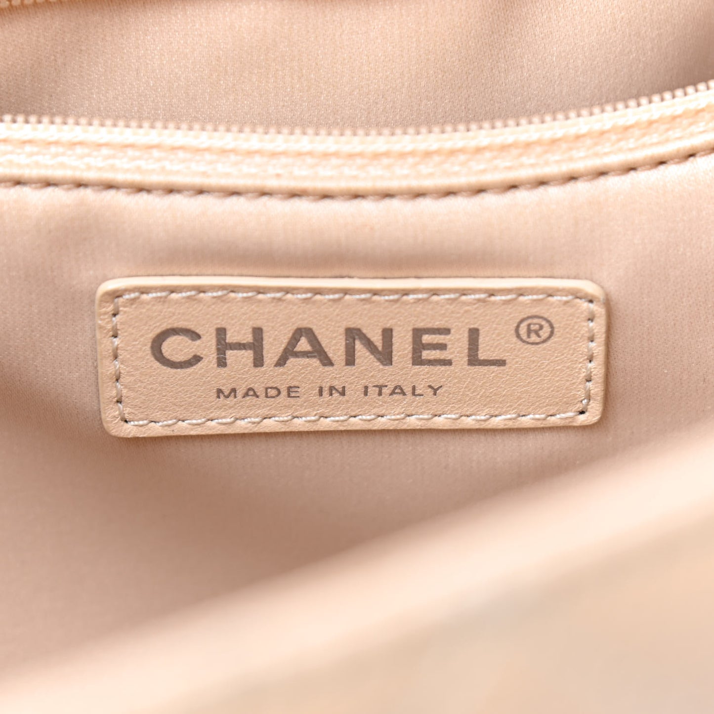 Caviar Quilted Grand Shopping Tote GST Beige