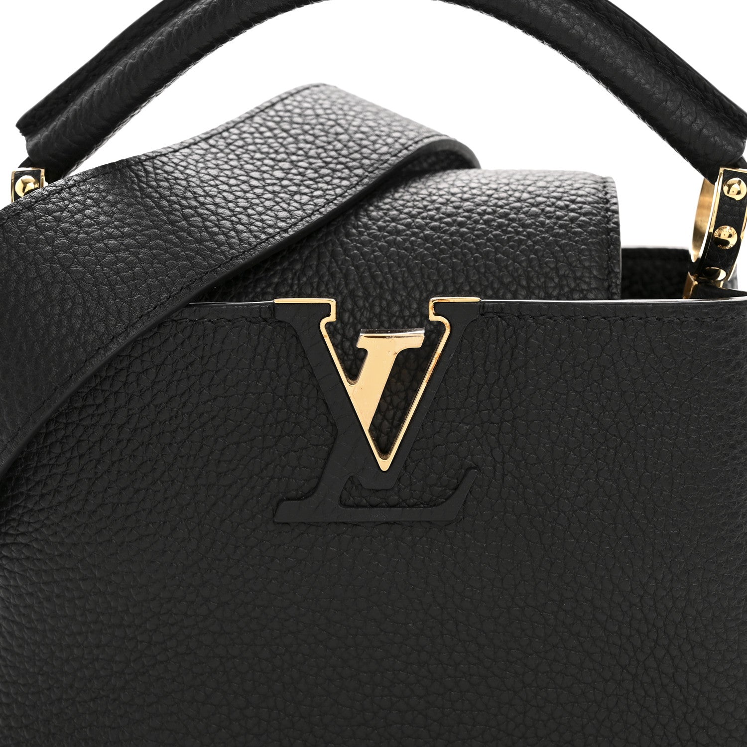 Louis Vuitton Taurillon Mini Capucines Black 7 of 11