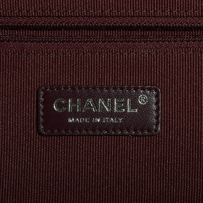 Chanel Vinyl Calfskin Quilted Trolley Rolling Luggage Black 6 of 8
