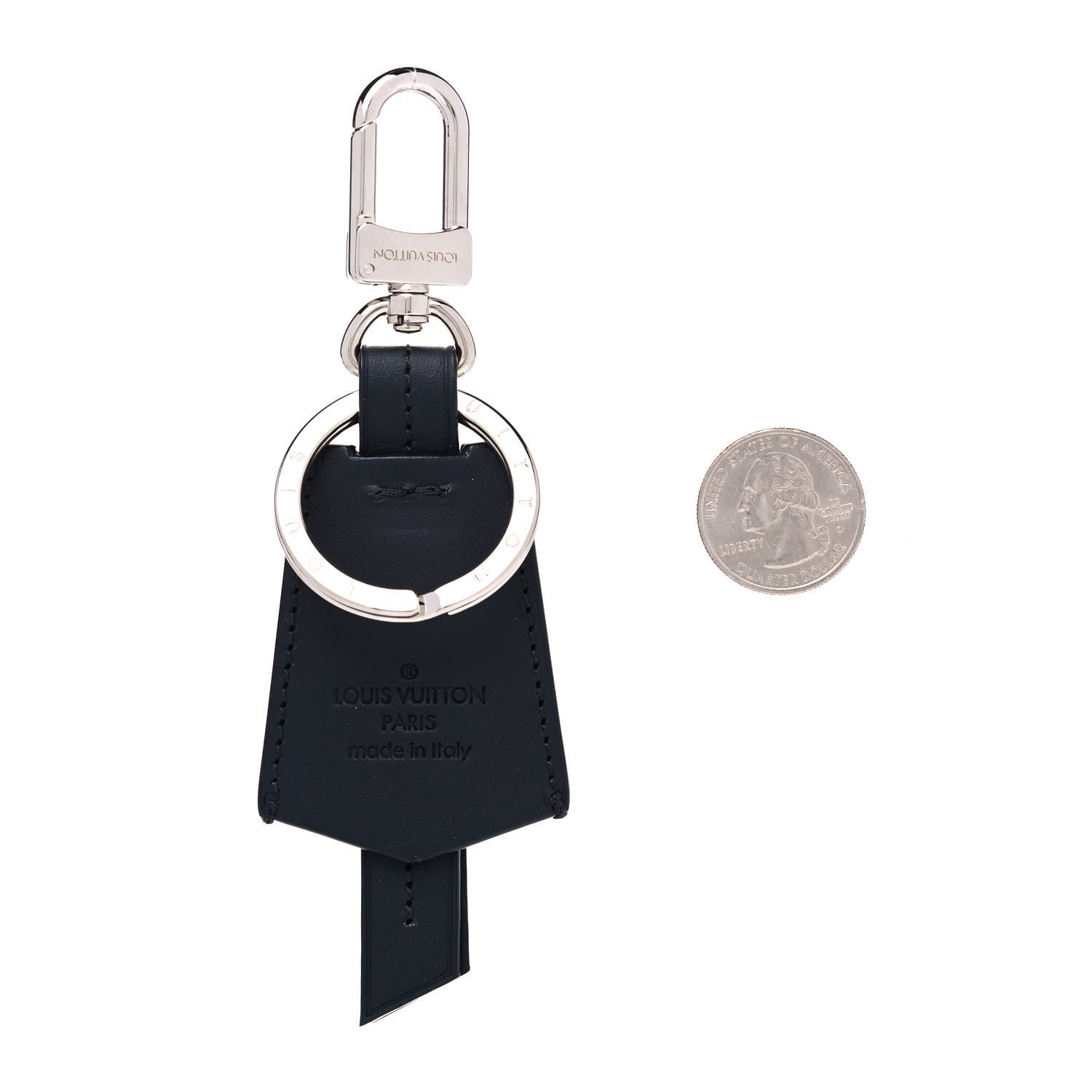 Louis Vuitton Calfskin Clochette Key Holder Black 2 of 3