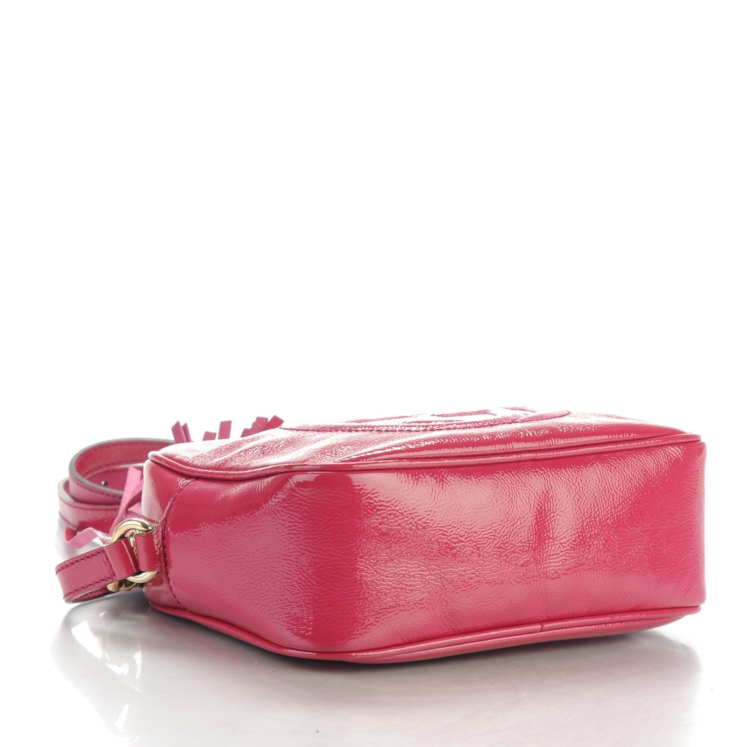 Gucci Soft Patent Small Soho Disco Bag Bright Bougainvillea 4 of 9