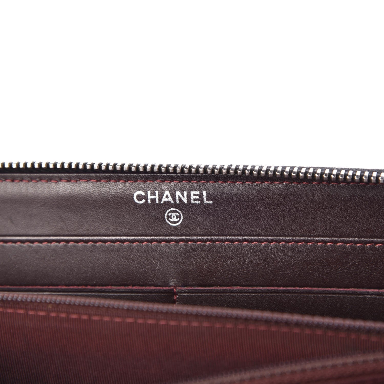 Chanel Caviar Quilted Large Gusset Zip Around Wallet Black 6 of 8