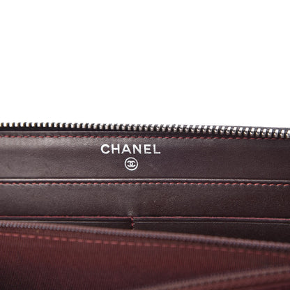 Chanel Caviar Quilted Large Gusset Zip Around Wallet Black 6 of 8