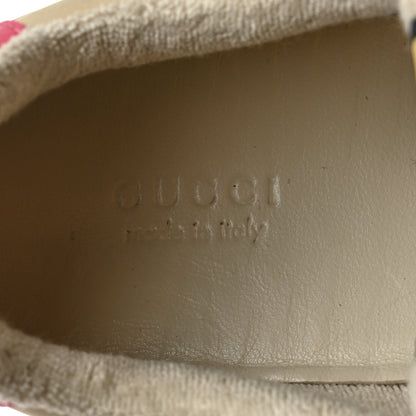 Gucci GG Monogram Nubuck Web Womens Screener Sneakers 39.5 New Sand Dusty Milk Pink 6 of 9
