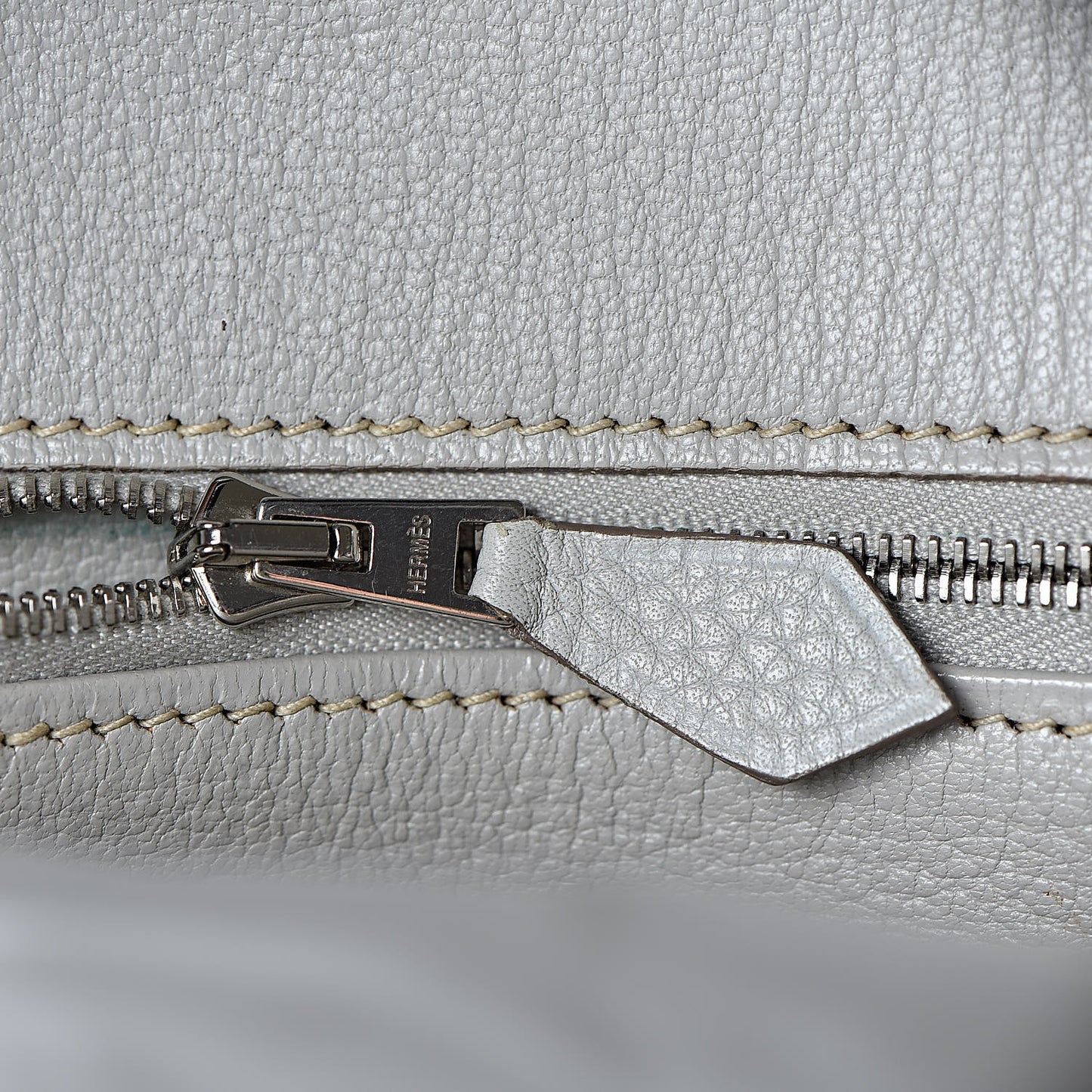 Taurillon Clemence Lizard Club Birkin 35 Gris Perle White Mykonos