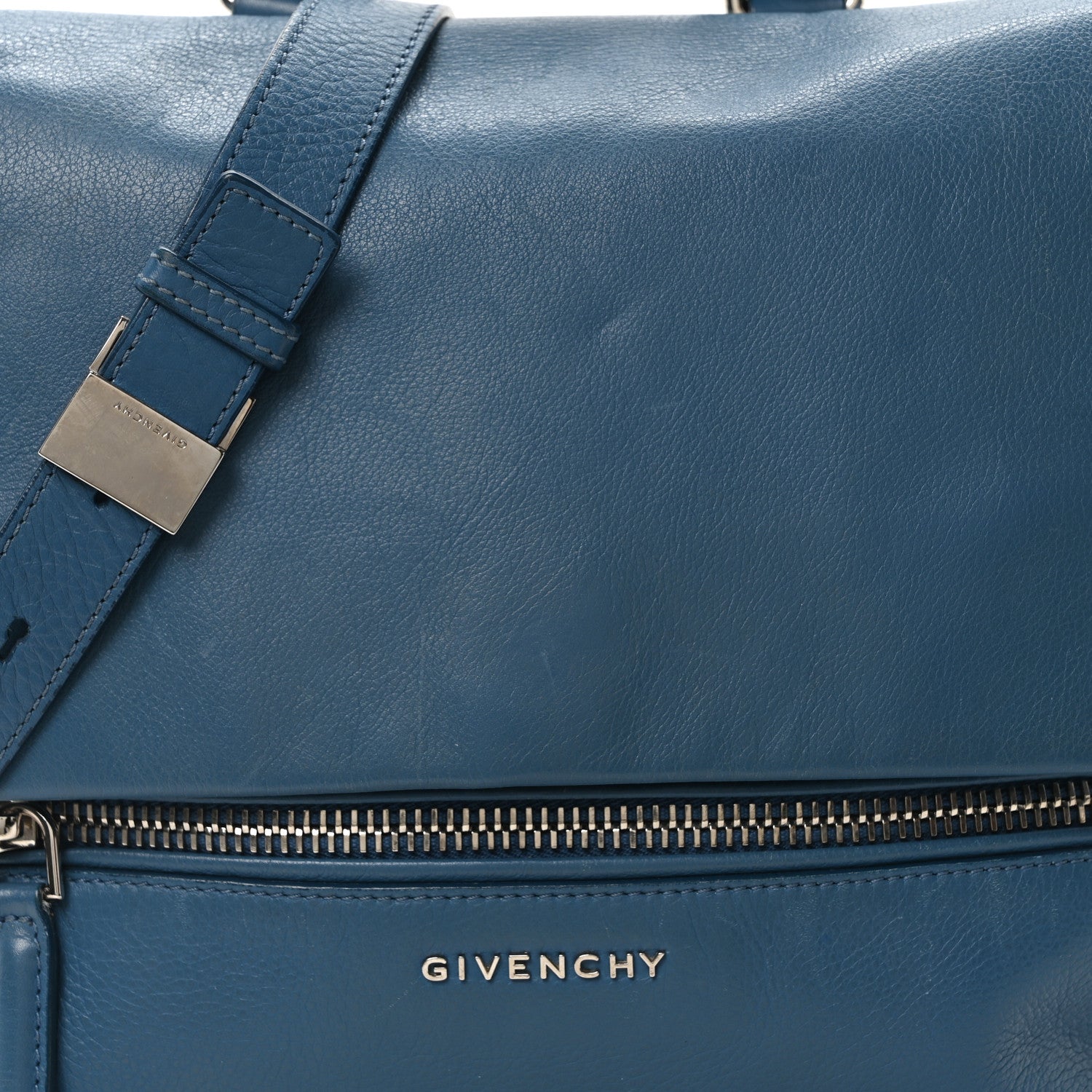 Givenchy Calfskin Small Pandora Pure Flap Bag Blue 8 of 10