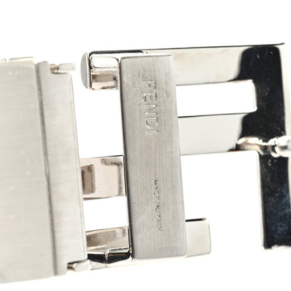 Fendi Vitello Stitched FF Buckle Belt Black 3 of 4