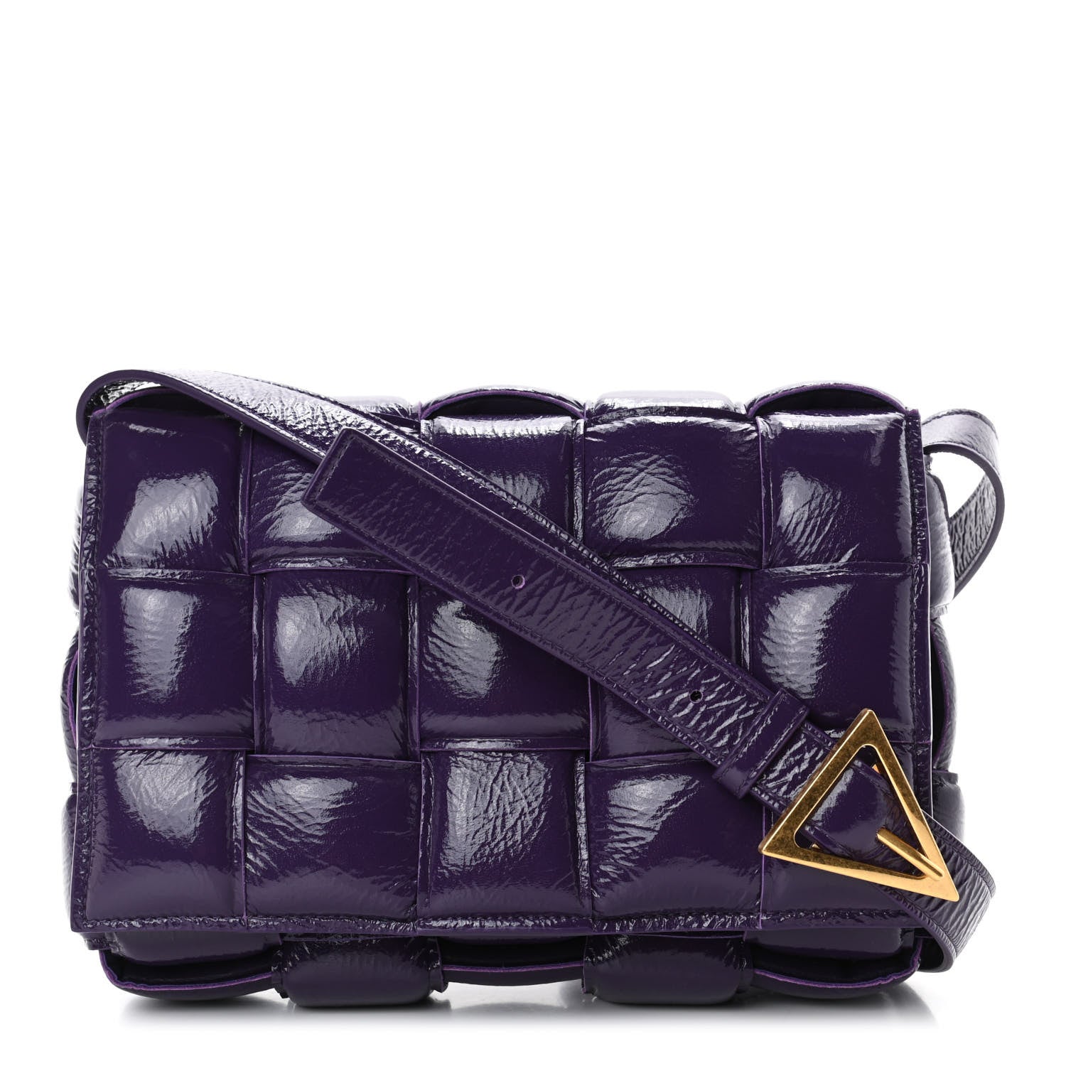 Bottega Veneta Textured Deerskin Maxi Intrecciato Padded Cassette Crossbody Bag Raisin 1 of 4