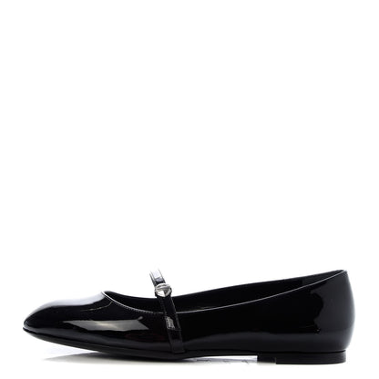 Louis Vuitton Patent Uniformes Ballet Flats 37.5 Black 1 of 10