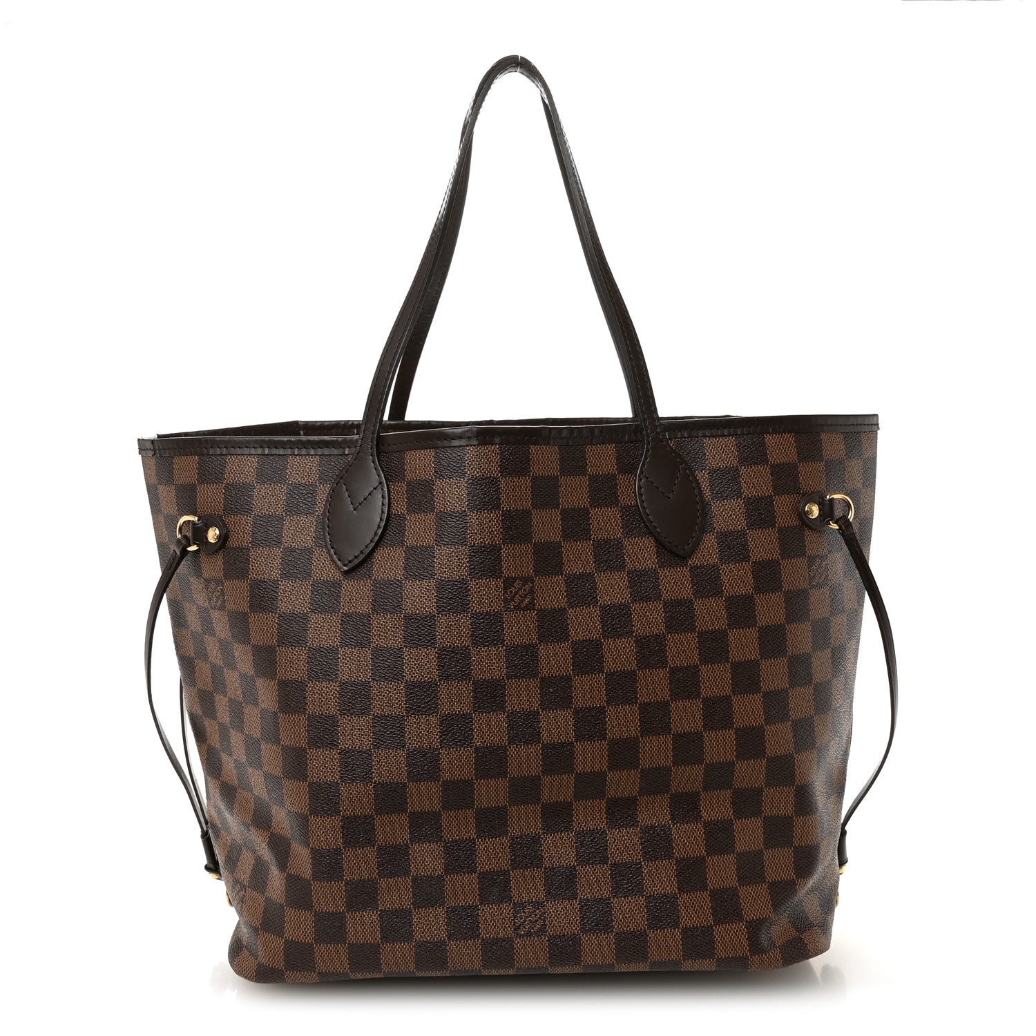 Louis Vuitton Damier Ebene Neo Neverfull MM Rose Ballerine 1 of 15