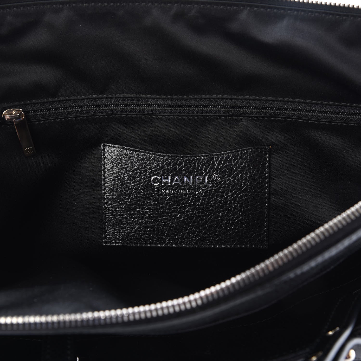 Chanel Glazed Calfskin On the Road Zip Tote Black 9 of 11