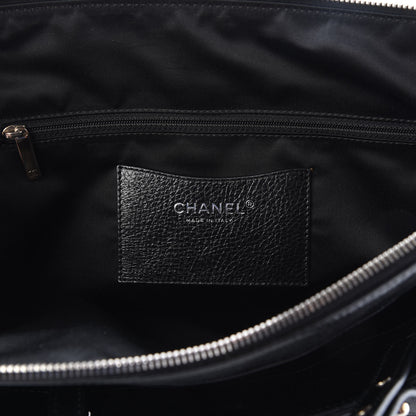 Chanel Glazed Calfskin On the Road Zip Tote Black 9 of 11