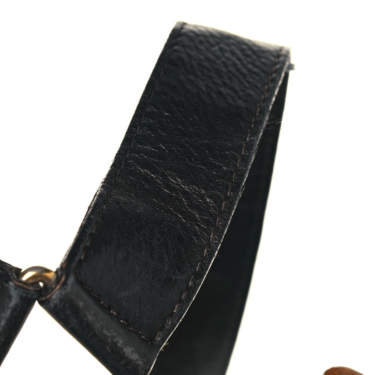 Gucci Calfskin Bamboo Backpack Black 20 of 28