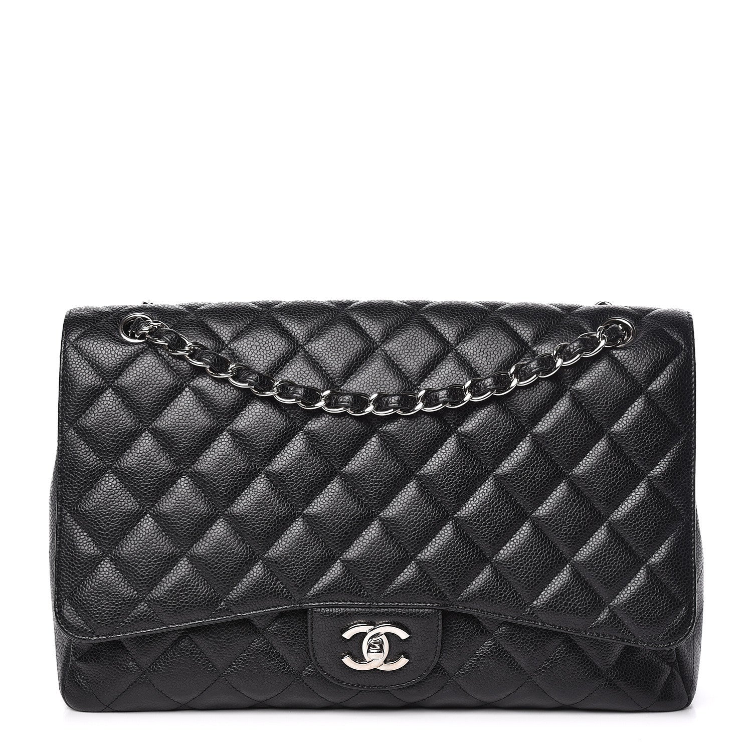 Chanel Caviar Quilted Maxi Single Flap Black 1 of 13
