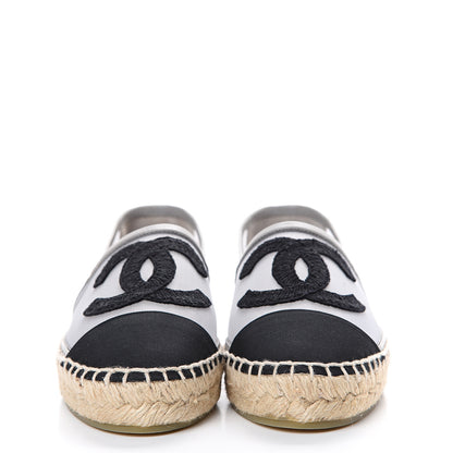 Chanel Mesh Grosgrain CC Espadrilles 35 Grey 2 of 10