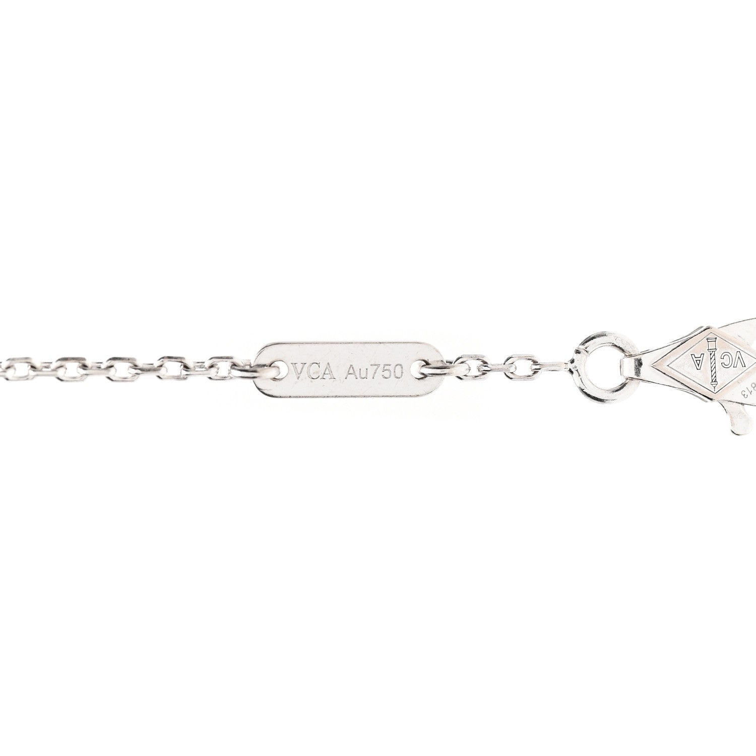 Van Cleef & Arpels 18K White Gold Turquoise Sweet Alhambra Butterfly Bracelet 4 of 7