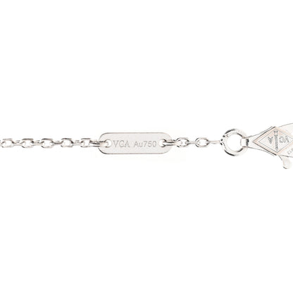Van Cleef & Arpels 18K White Gold Turquoise Sweet Alhambra Butterfly Bracelet 4 of 7