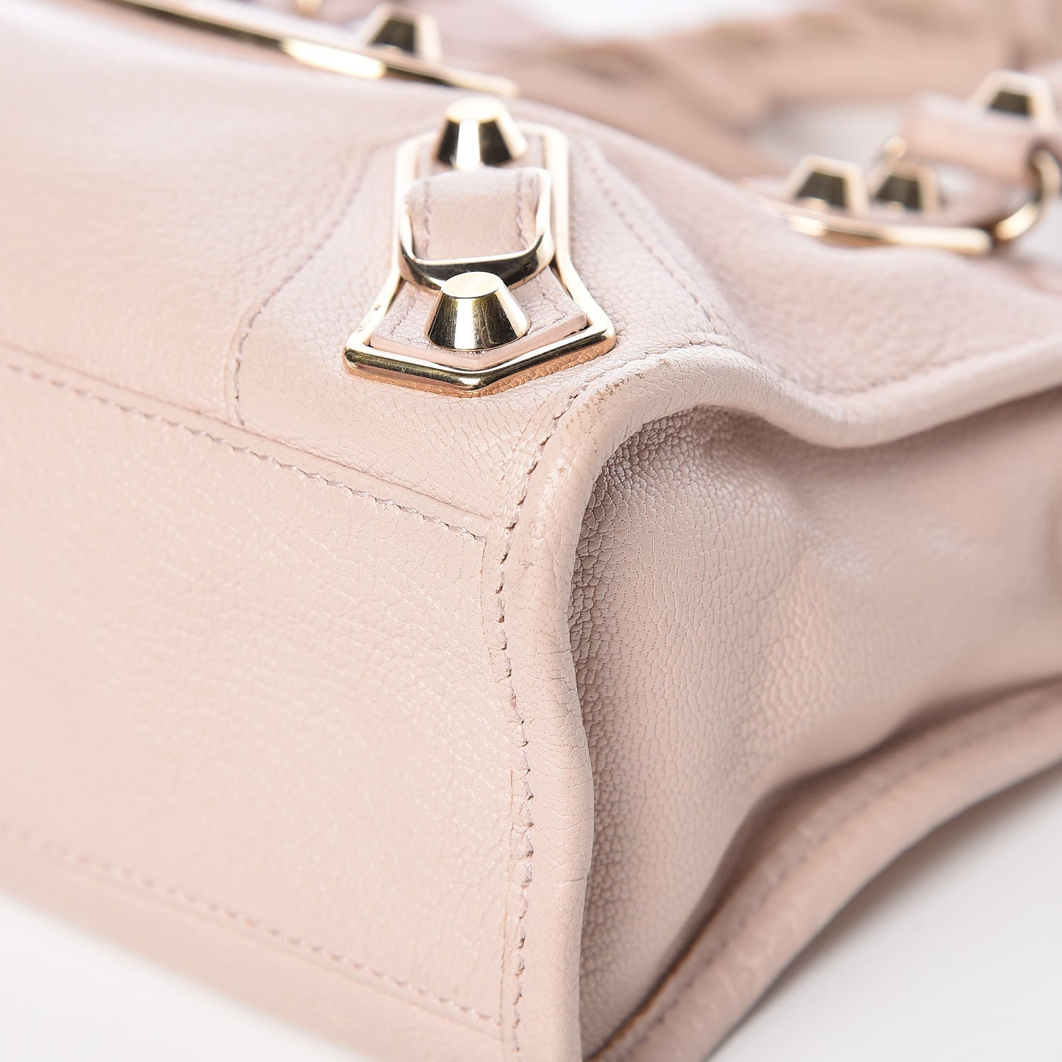 Balenciaga Chevre Gold Metallic Edge Hardware Mini City Rose Aubepine Bois de Rose 15 of 18
