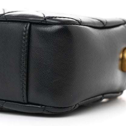 Chanel Lambskin Quilted CC Pearl Crush Camera Case Black 10 of 11