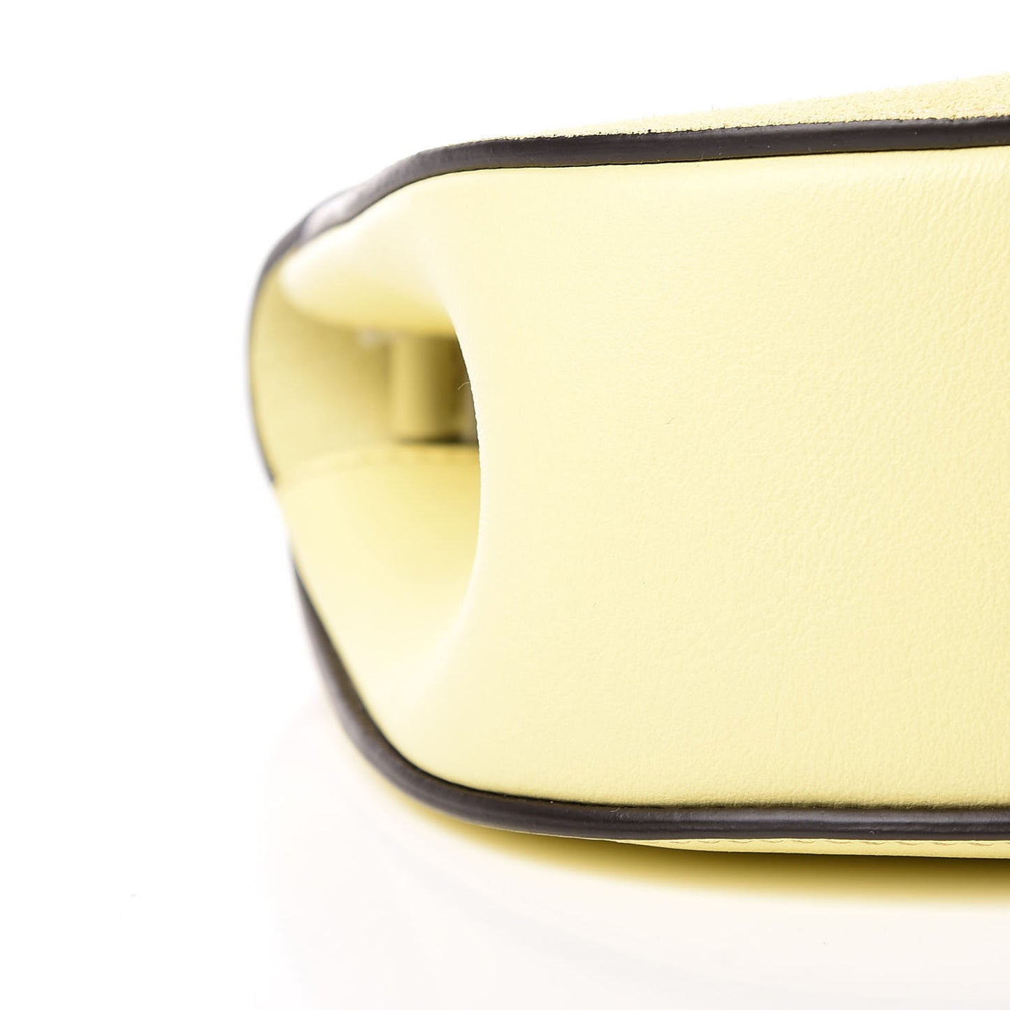Suede Smooth Calfskin Mini Drew Shoulder Bag Lemonade