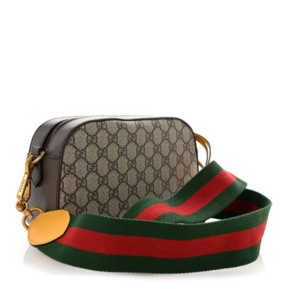 Gucci GG Supreme Monogram Web Neo Vintage Shoulder Bag Beige New Acero Crop 3 of 12