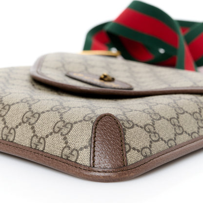 Gucci GG Supreme Monogram Web Medium Neo Vintage Flap Messenger Bag Beige New Acero 11 of 11