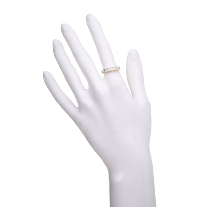Tiffany 18K Yellow Gold Diamond 3.5mm Half Circle Channel Set Band Ring 53 6.25 2 of 13