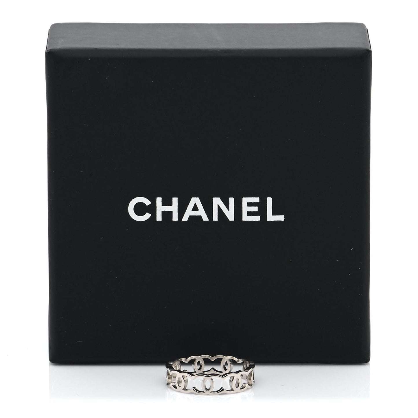 Metal CC Ring 54 6.75 Light Gold