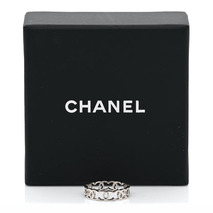Chanel Metal CC Ring 54 6.75 Light Gold 6 of 6