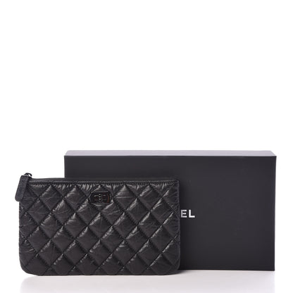 Chanel Aged Calfskin Quilted Medium Reissue Cosmetic Case So Black 8 of 8