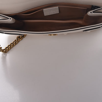 Gucci Nappa Pearl Studded Mini Queen Margaret Broadway Shoulder Bag Mystic White 5 of 11